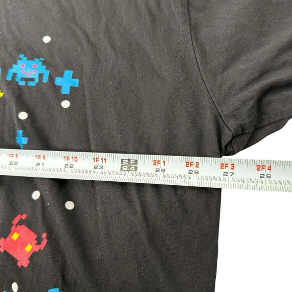 3XL Space Invaders Video Game Short Sleeve Graphic T-Shirt Black 4 Fatherz - Picture 9 of 10